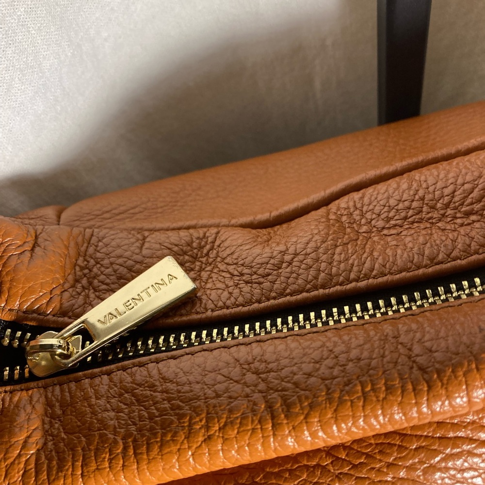 Valentina Italia peeble Leather backpack, Shoulder Bag - Picture 6 of 9